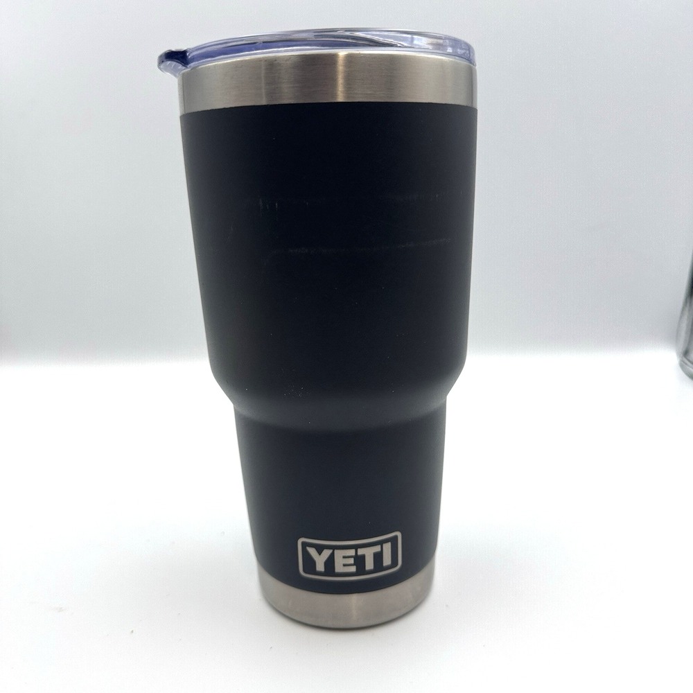 YETI Rambler 30 oz Black Stainless Steel Tumbler With MagSlider Lid